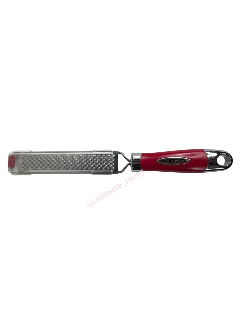 Farberware Red Stainless Steel Fresh Fine Zester Grater with Cover